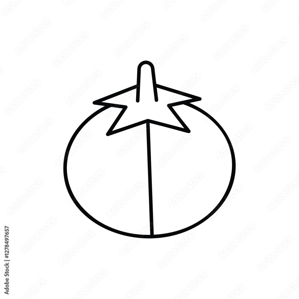 Tomato vector icon Tomato vector icon
