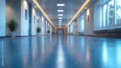 Wallpaper Mural Abstract blurred white doctor medical office room Torontodigital.ca