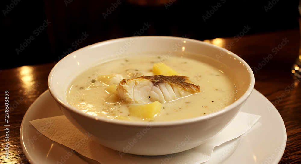 cullen skink, scottish smoked haddock soup