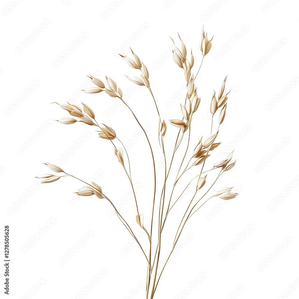 Fototapeta premium Ears of wheat isolated on a white background.