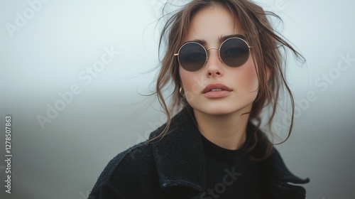 Wallpaper Mural fashionable portrait of a young brunette woman Torontodigital.ca