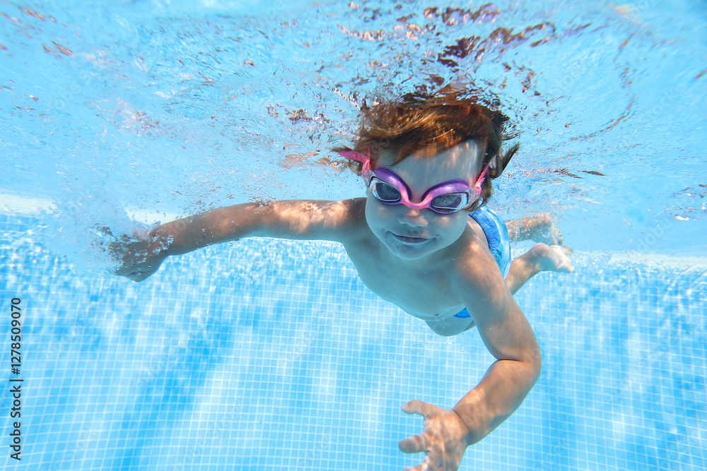 Underwater Baby swimming