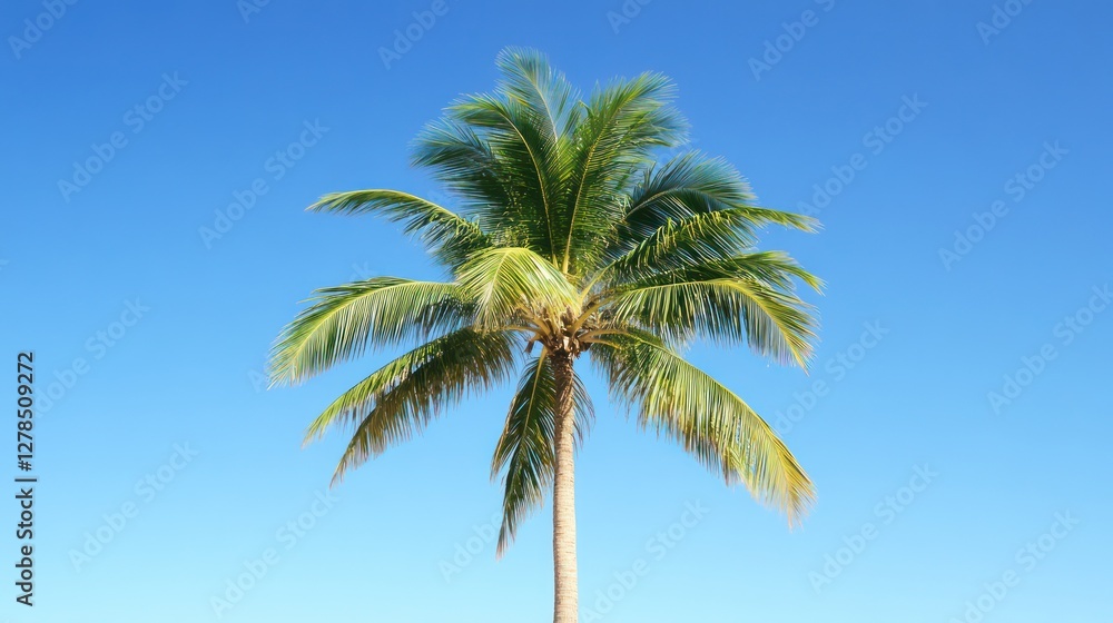 Tropical Palm Tree, Sky, Vacation Tropical Palm Tree, Sky, Vacation