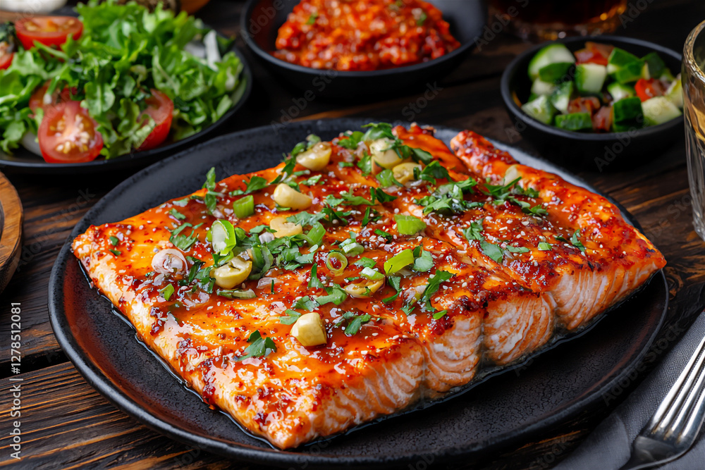 gochujang glazed salmon gochujang glazed salmon