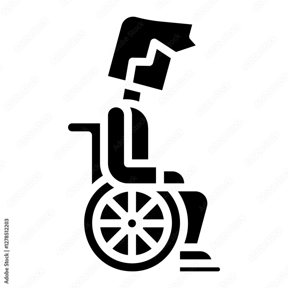 Rehabilitation. This is a vector single icon with a solid style. It is suitable for any purpose, such as website design, mobile app design, logo design, etc.