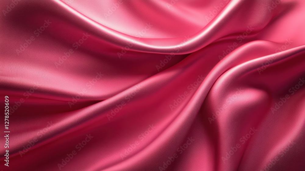 Obraz premium Pink silk drapes, studio backdrop