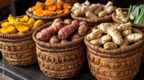 Harvesting fresh root vegetables local market food photography rustic setting close-up culinary art