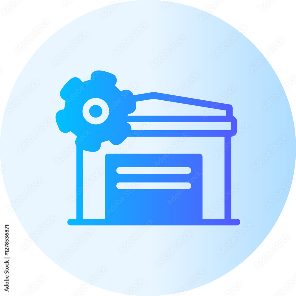 Garage gradient icon Garage gradient icon