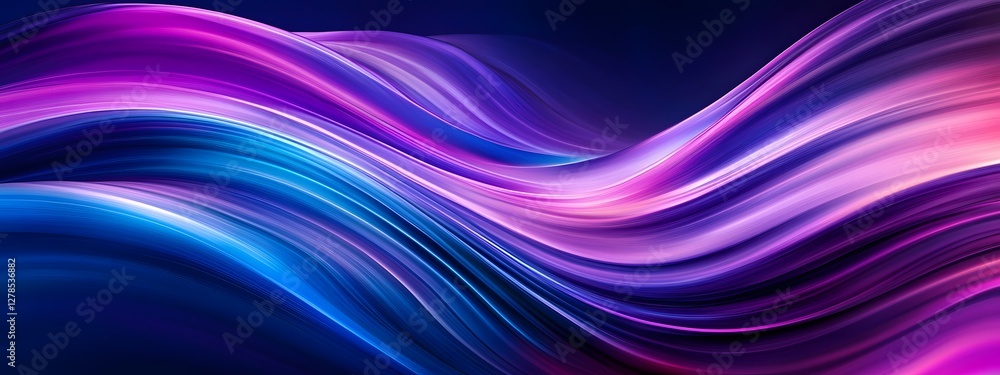 Vibrant purple and blue gradient background with swirling ribbons of color forming an abstract design
Vibrant purple and blue gradient background with swirling ribbons of color forming an abstract design