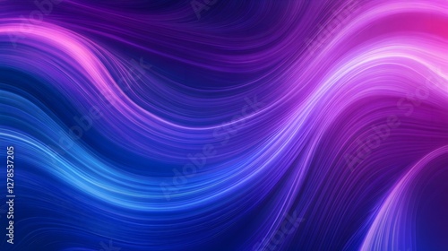 Wallpaper Mural Vibrant purple and blue gradient background with swirling ribbons of color forming an abstract design
 Torontodigital.ca