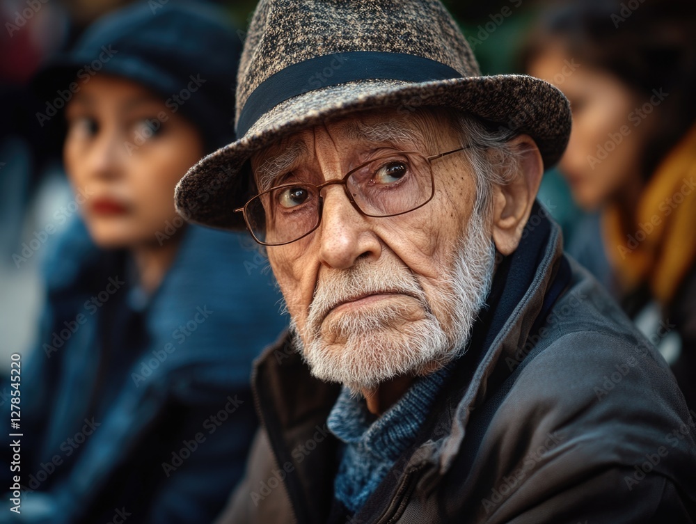 Old Man with Hat and Glasses Old Man with Hat and Glasses