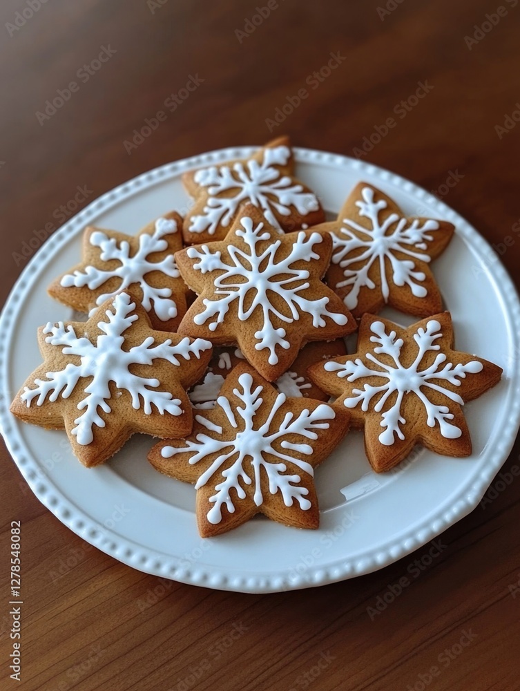Cookies on White Plate Cookies on White Plate