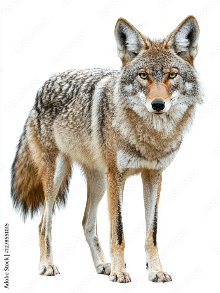 Fototapeta premium Coyote on white background