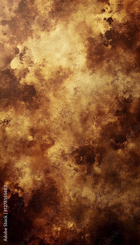 Obraz premium Abstract background shows a blend of golden and brown textures