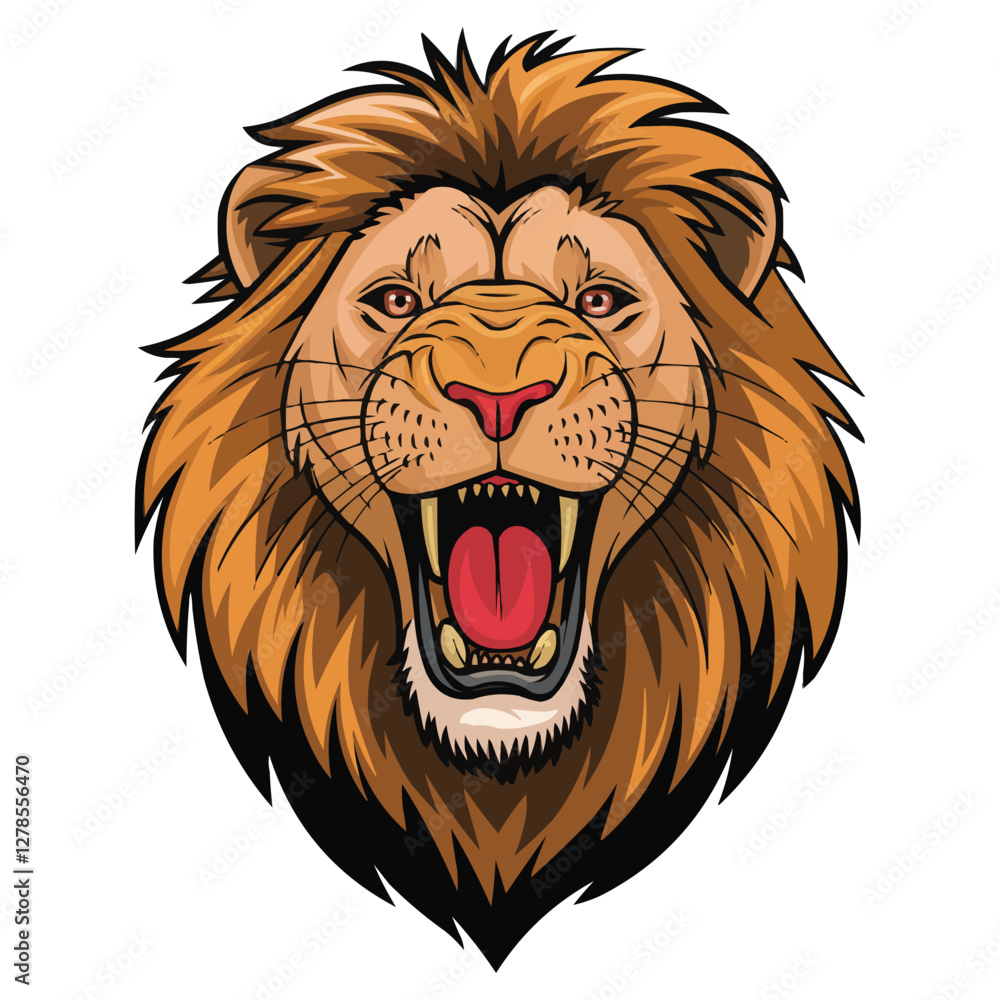 Fototapeta premium lion head vector