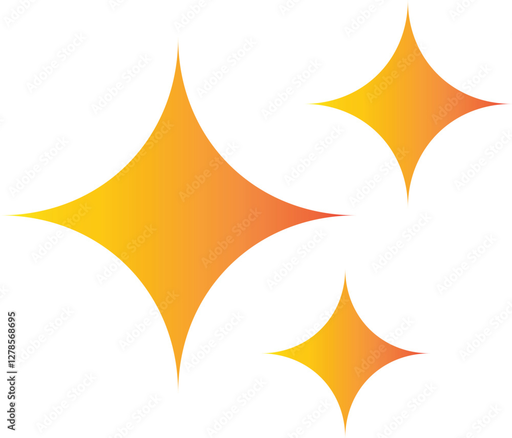 Vector illustration of gold sparkles Vector illustration of gold sparkles
