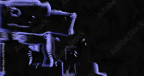 Colorful abstract texture created with Gradient flow and 3D structure imitate the movement of liquid or wind. Vibrant colors, volumetric waves and digital noise create a sense of depth and dynamics. I