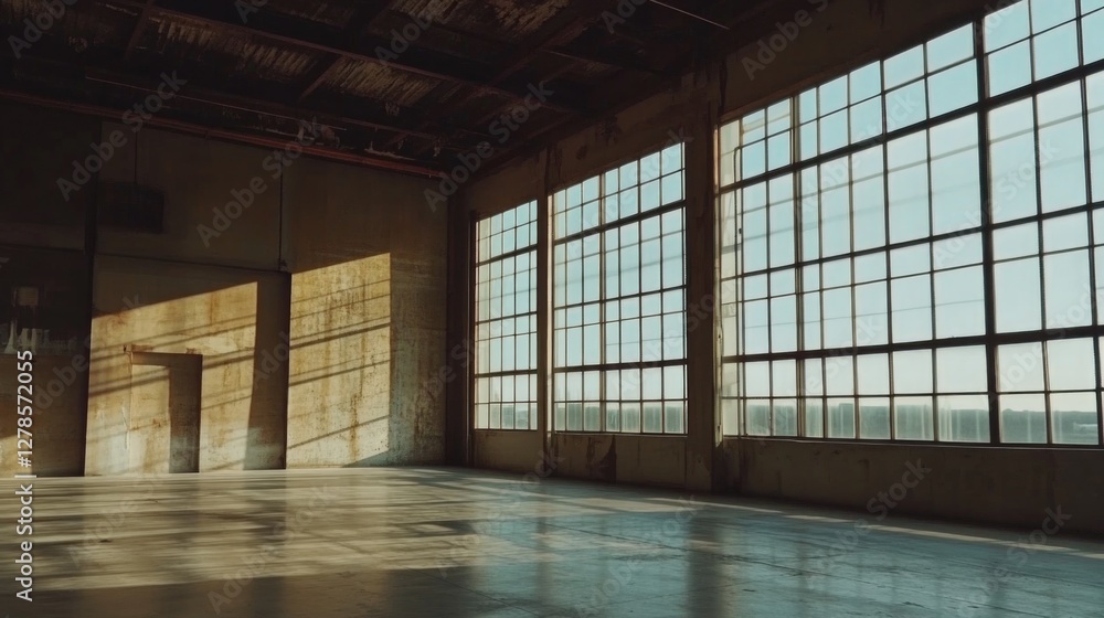 Large Room with Many Windows Large Room with Many Windows