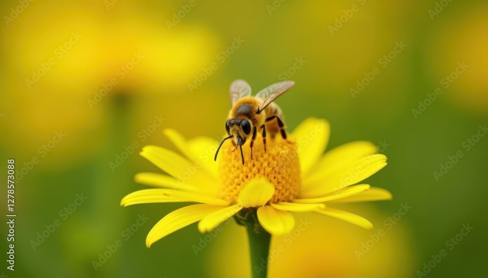 bee on flower bee on flower
