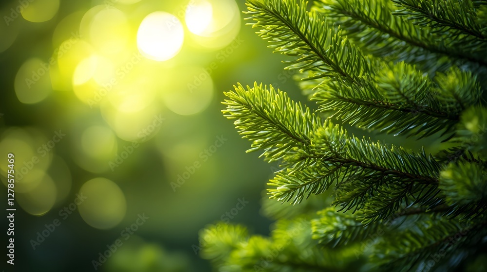 Bright evergreen cedar branches showcase vibrant green needles with natural sunlight filtering through, capturing detailed leaf textures and fresh forest foliage in luminous tones nature photography Bright evergreen cedar branches showcase vibrant green needles with natural sunlight filtering through, capturing detailed leaf textures and fresh forest foliage in luminous tones nature photography