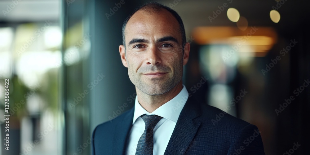 Man Standing by Window Man Standing by Window