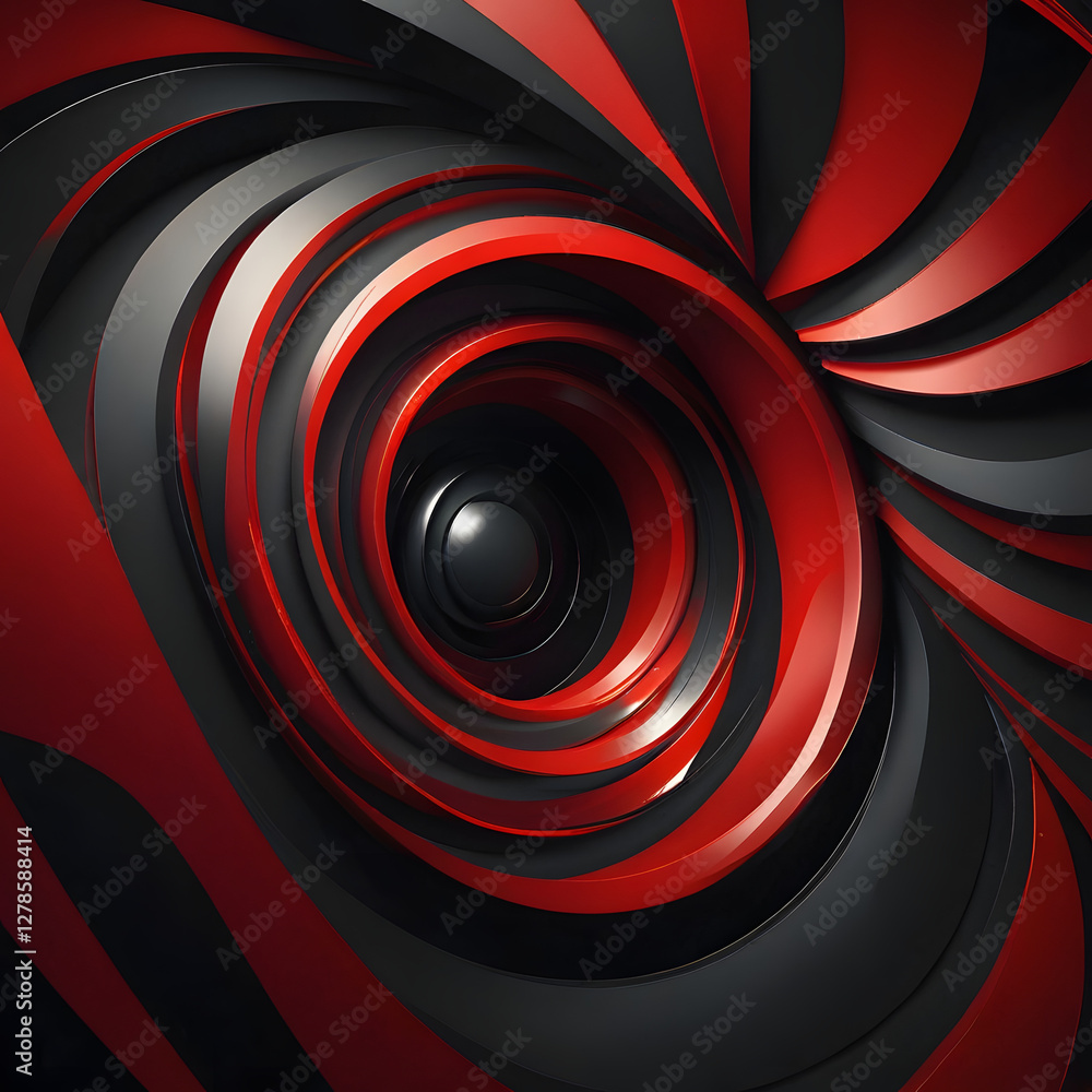 Abstract red wave curve smooth on black design modern luxury technology background illustration Abstract red wave curve smooth on black design modern luxury technology background illustration