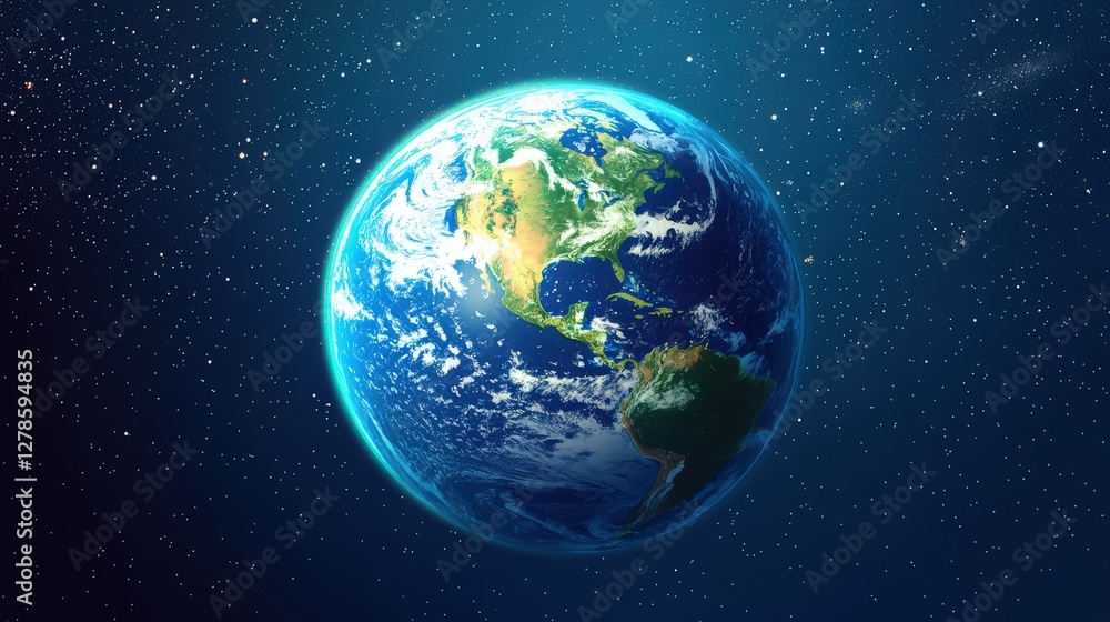 Fototapeta premium earth in space 