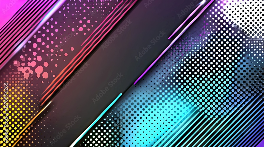 custom made wallpaper toronto digitalAbstract design, vibrant colors, diagonal lines, modern aesthetic. Possible use Background image
