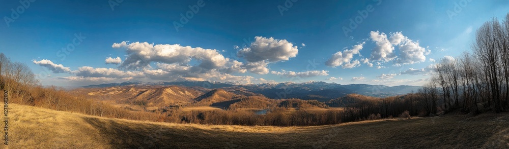 Mountain vista panoramic landscape Mountain vista panoramic landscape