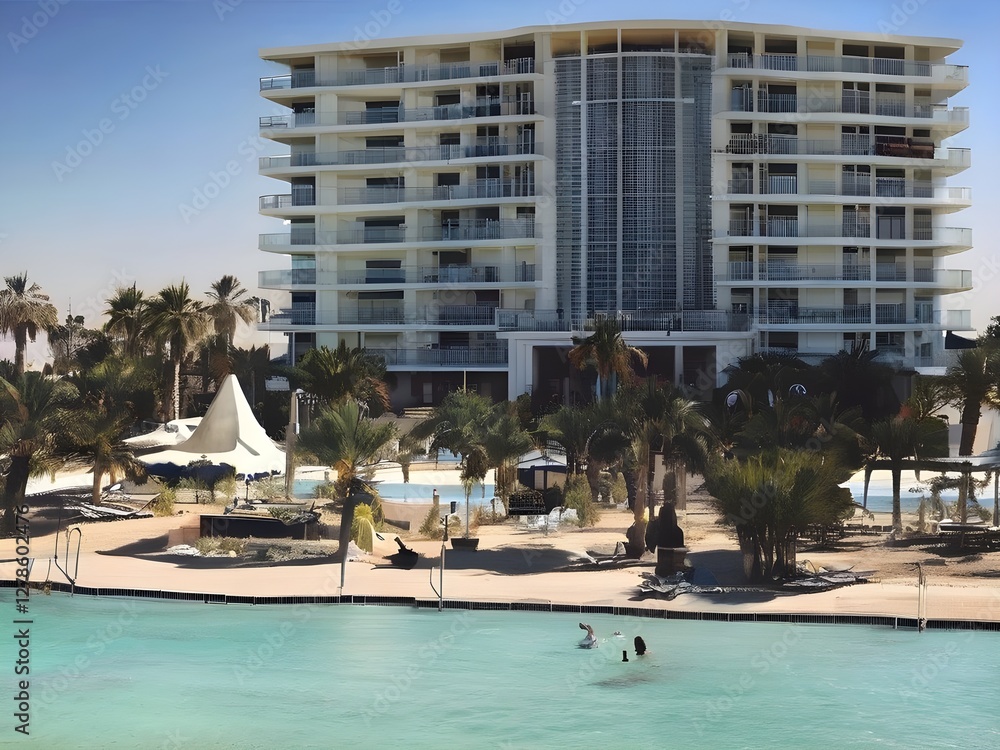Fototapeta premium swimming pool in hotel