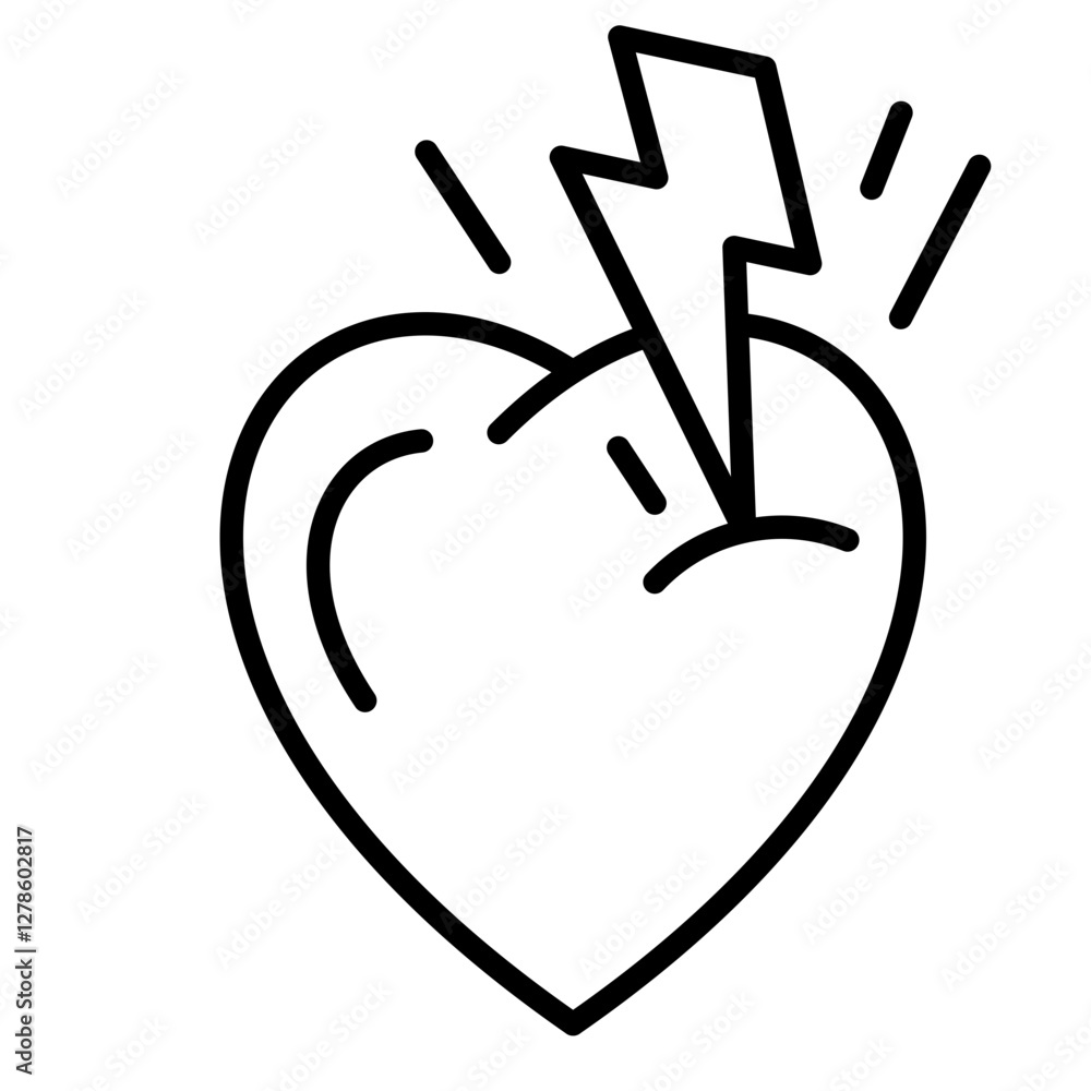 Obraz premium Heart Attack Icon