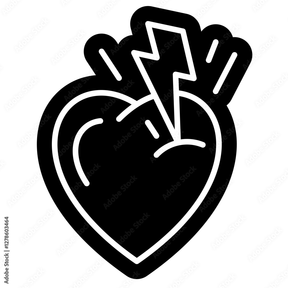 Obraz premium Heart Attack Icon