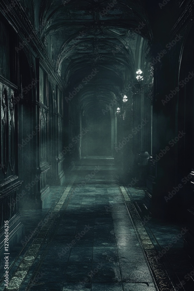 Obraz premium Dark Hallway with Light