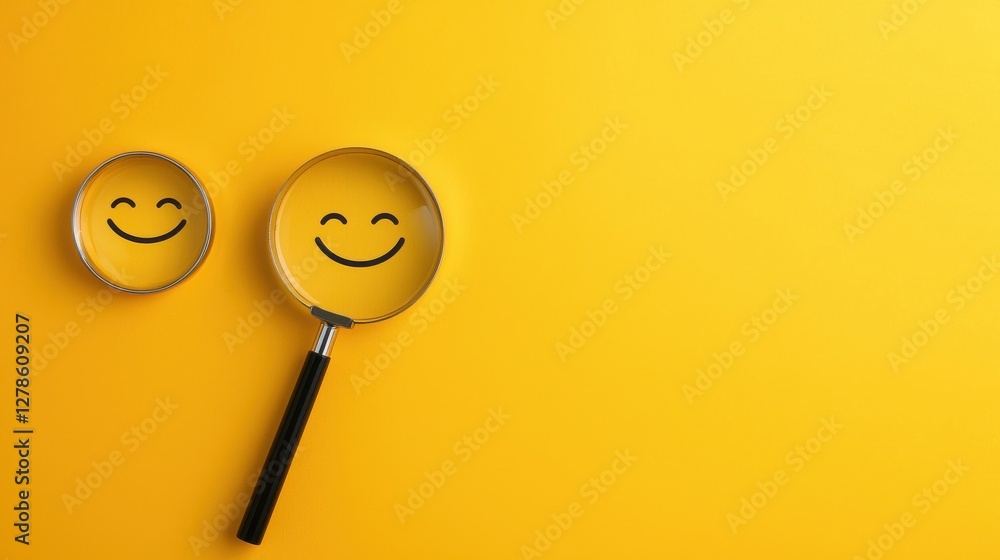 Happy customer reviews online platforms survey insights yellow background positive vibes Happy customer reviews online platforms survey insights yellow background positive vibes