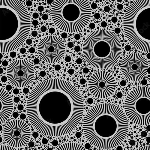 white and black monochrome endless background pattern