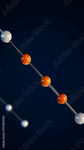 Abstract 3D Render Orange W...