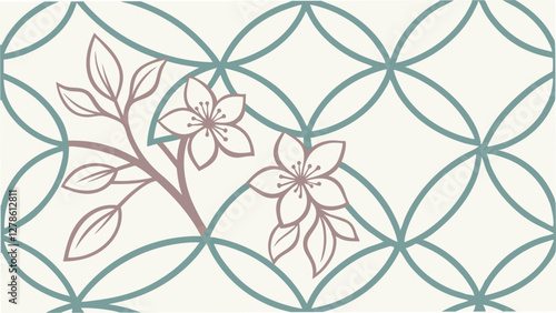 trellis pattern Minimalist  abstract texture seamless graphic vector background 