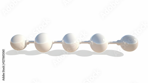 Abstract 3D Render of Conne...