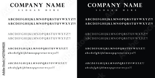 Classic Playbill and Script Font Set – Vintage and Elegant Typography Vector Featuring Uppercase and Lowercase Letters for Branding, Logos, and Creative Design