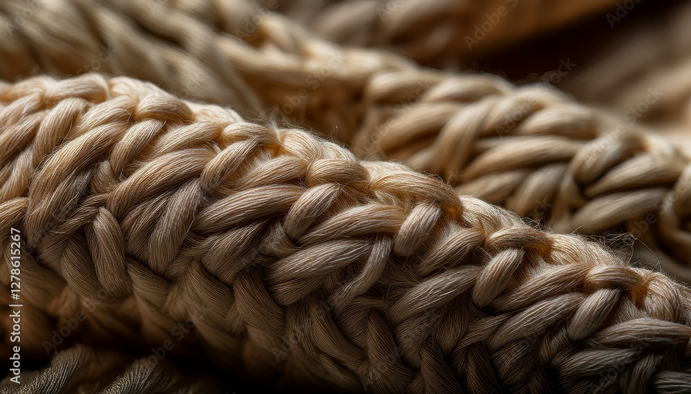 Macro shot of woven fabric fibers, highlighting the intricate texture of silk, cotton, or wool. Each thread is visible, showing the natural weave and softness of the material in stunning detail. Macro shot of woven fabric fibers, highlighting the intricate texture of silk, cotton, or wool. Each thread is visible, showing the natural weave and softness of the material in stunning detail.