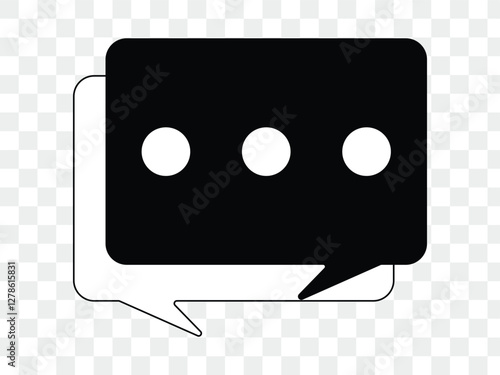 comment icon speech bubble symbol Chat message icons. chat icon.