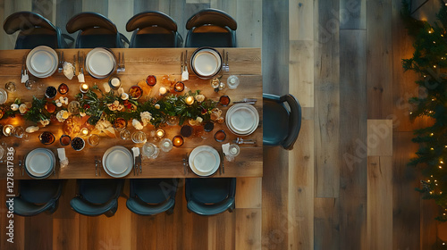 Rustic Table Setting, Festi...