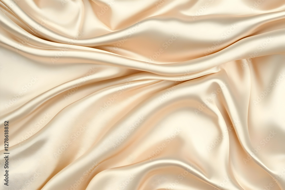 Obraz premium Creamy Satin Drape Background Image
