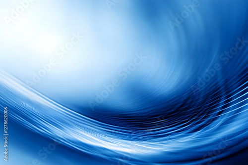 Abstract Blue Swirl Backgro...
