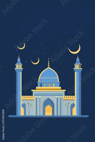 Majestic Mosque at Night