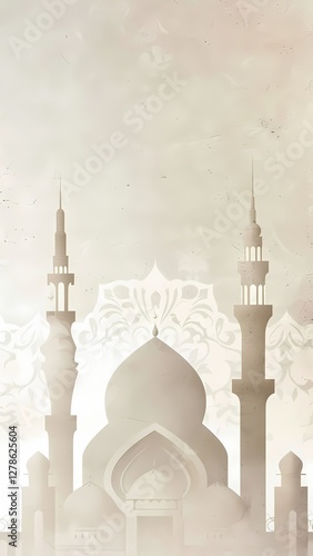 Serene Mosque Silhouette