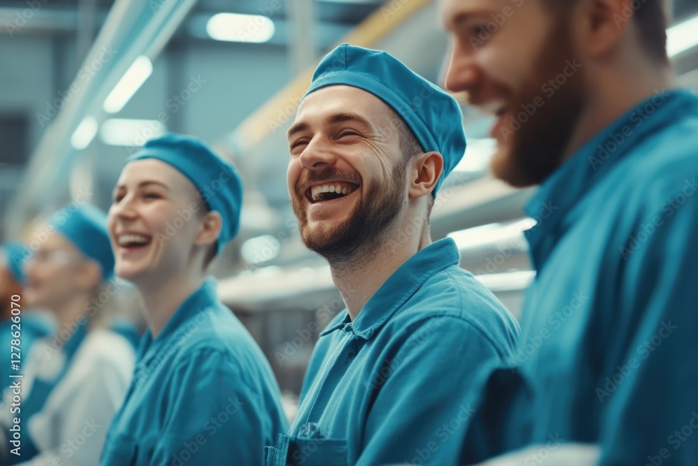 Men in uniform smiling Men in uniform smiling