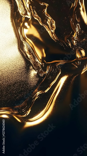 Golden Abstract 3D Background