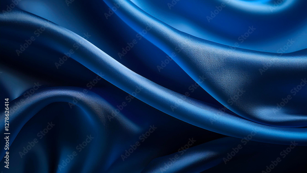 Obraz premium Midnight blue fabric 