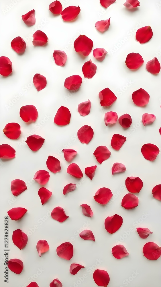 Red Rose Petals: A romantic scattering of vibrant red rose petals, capturing the delicate beauty of the flower and creating a scene of love and passion. Red Rose Petals: A romantic scattering of vibrant red rose petals, capturing the delicate beauty of the flower and creating a scene of love and passion.